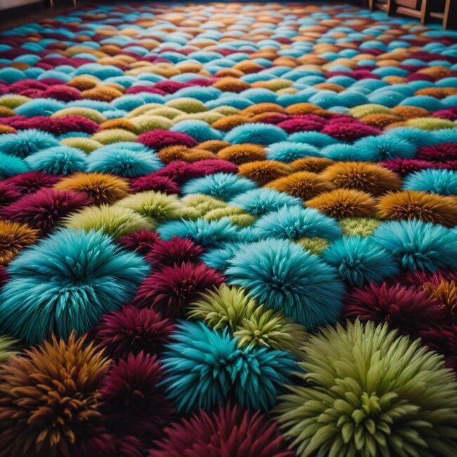 Dywany shaggy z wzorami